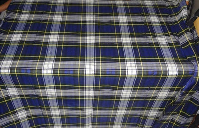 MULTI COLOR PLAIDS~SILK DUPIONI FABRIC~WIDTH 44