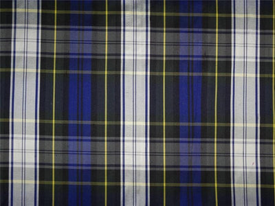 MULTI COLOR PLAIDS~SILK DUPIONI FABRIC~WIDTH 44