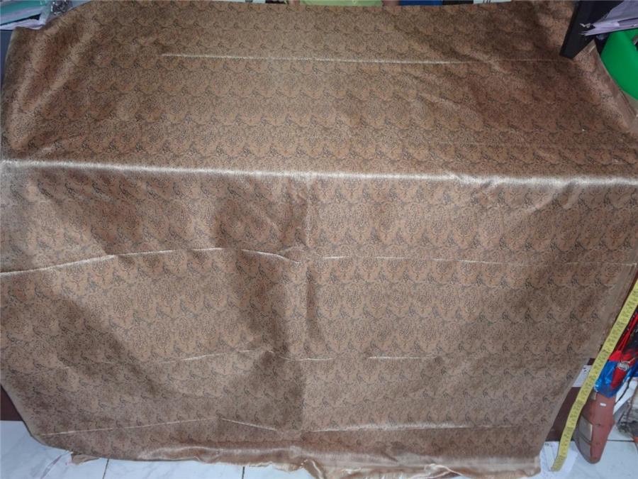 purely silk brocade antique gold x black 44&quot; BRO 533[4]