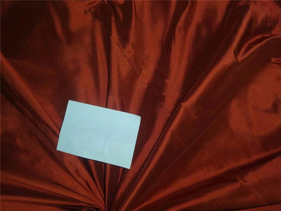 100% PURE SILK DUPION FABRIC RUST COLOR 54&quot;wide DUP2[7]