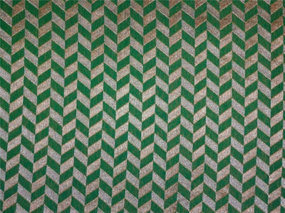 spun brocade fabric green x metallic gold color 44" wide BRO537[5]