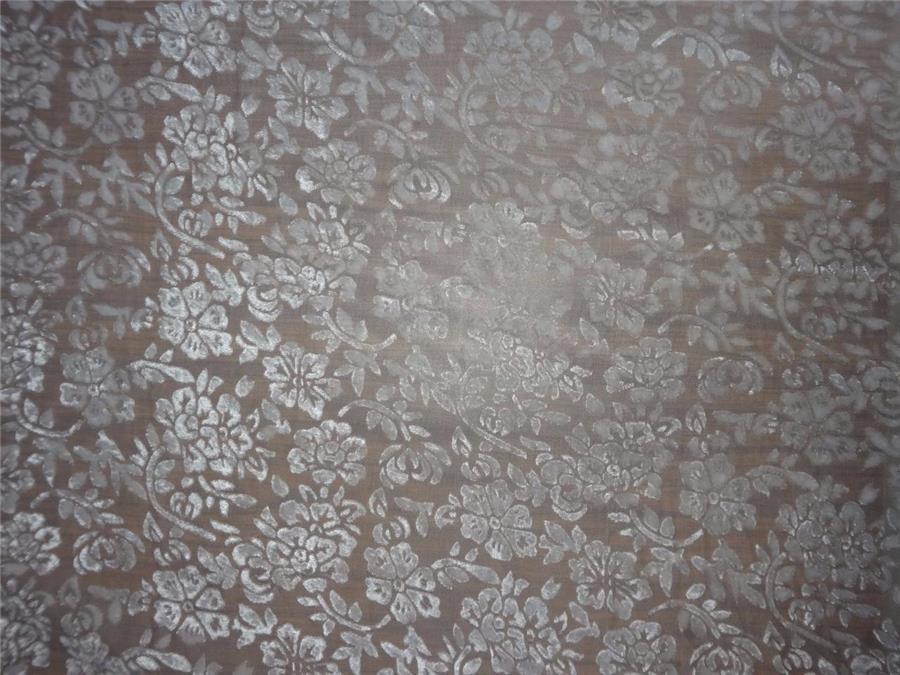 Natural Dyeable Devore Burnout Velvet fabric ~ 44&quot; wide [7896]