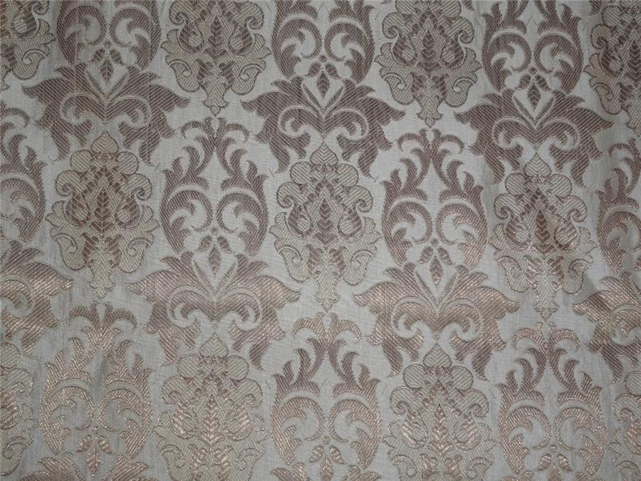 Brocade fabric cream x metallic gold color 44&quot;