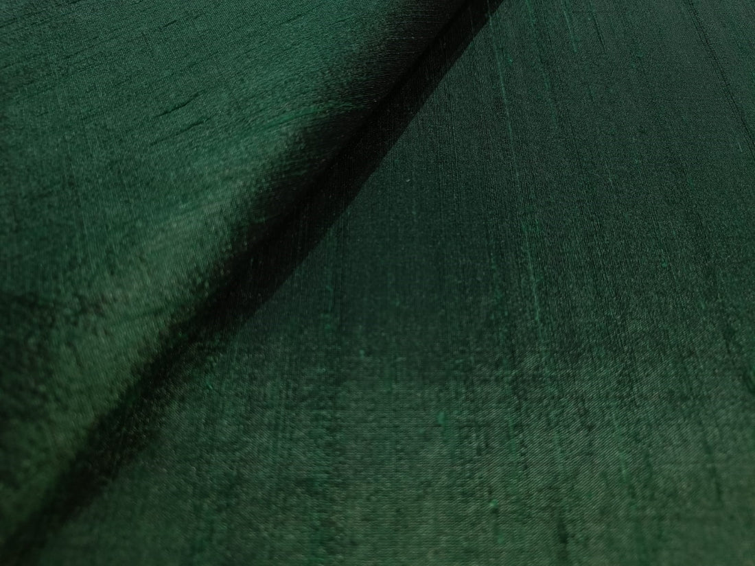 100% pure silk dupioni fabric green 54"wide  with slubs