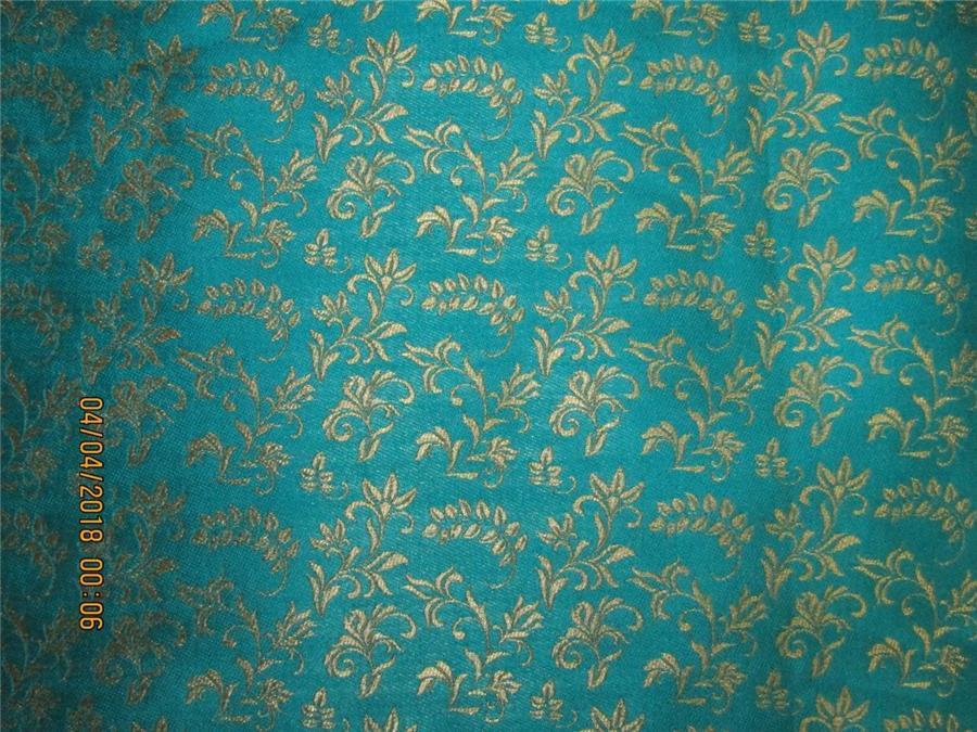 Reversible Brocade fabric green x gold 56&quot; BRO563[4]