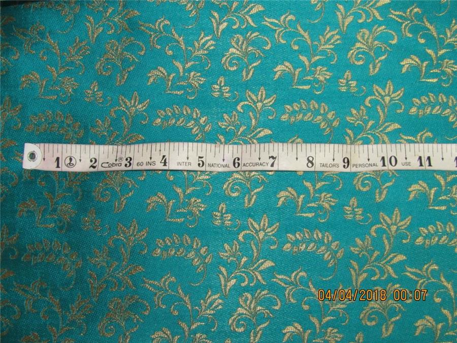 Reversible Brocade fabric green x gold 56&quot; BRO563[4]