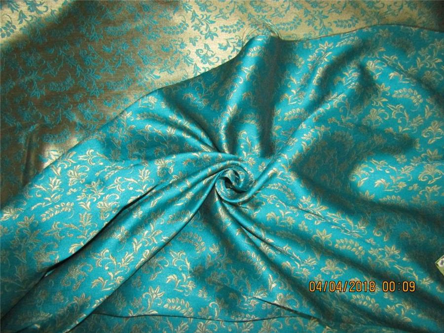 Reversible Brocade fabric green x gold 56&quot; BRO563[4]