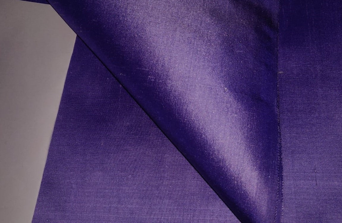 100% PURE SILK DUPIONI FABRIC PURPLE COLOR 54" WIDE DUP376[1]