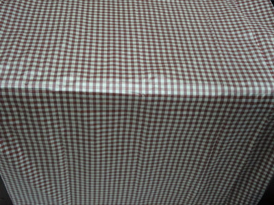 SILK Dupioni FABRIC Amethyst /white plaid 54&quot; wide