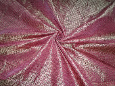 Brocade Magenta x metallic Gold Color 44&quot;