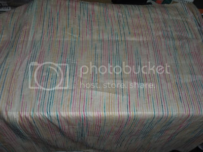 PURE SILK Dupioni FABRIC Multi color Stripes 44" wide DUP#S50[1]