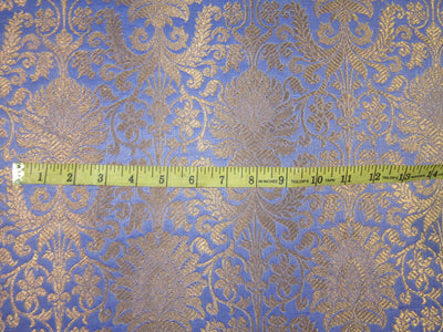 Silk Brocade fabric LAVENDER X METALLIC GOLD 44&quot;