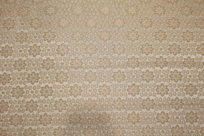 Brocade fabric cream x gold color 56" wide BRO663[3]