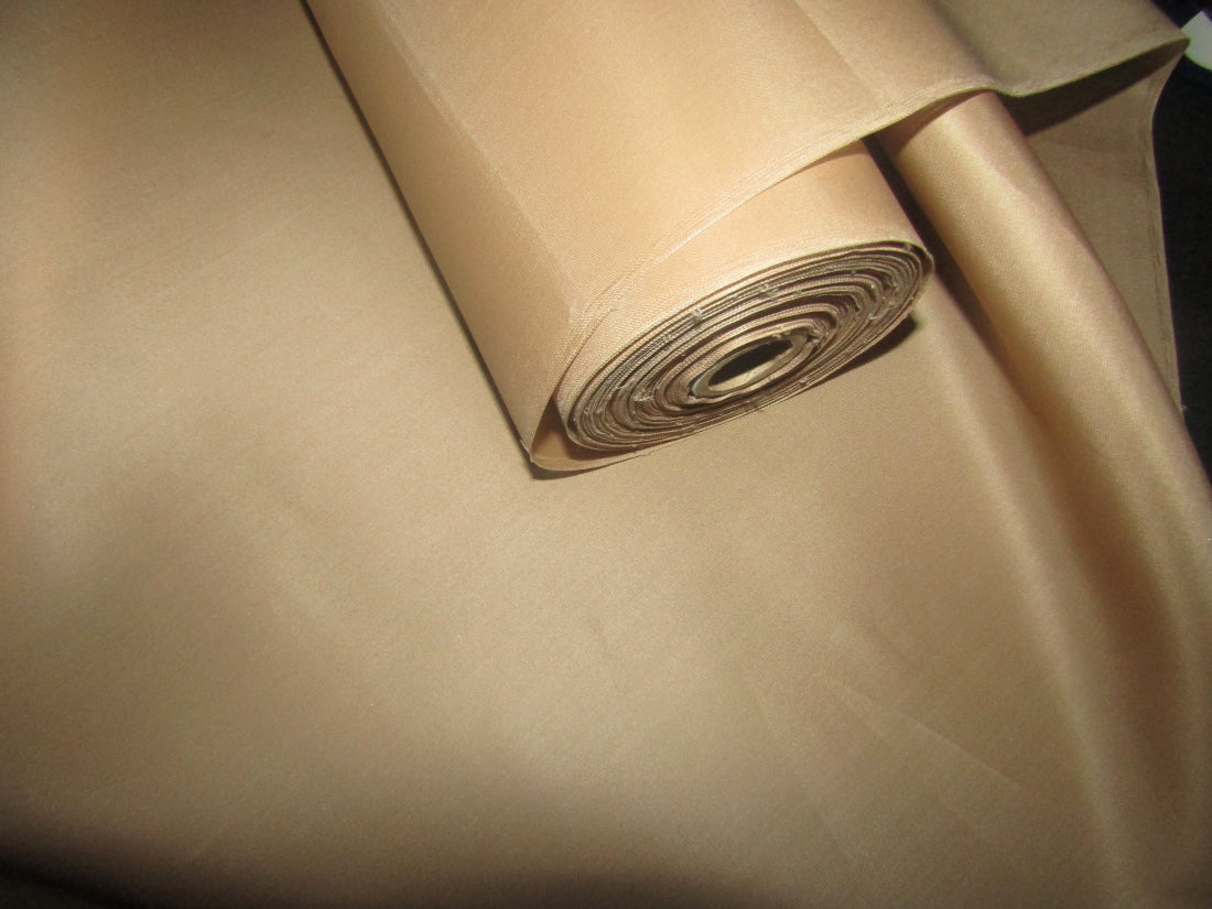 Silk organza satin beige fabric 44&quot; wide [11890]