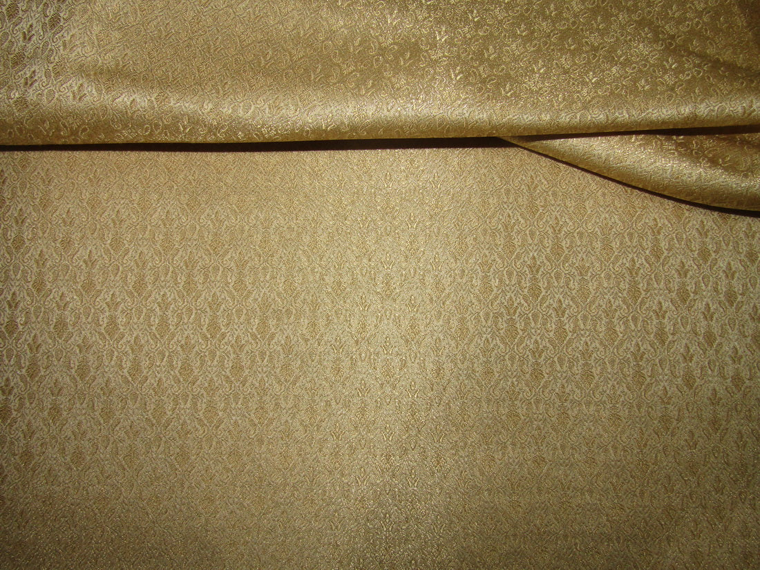 Brocade jacquard fabric gold x metallic gold 44&quot;WIDE