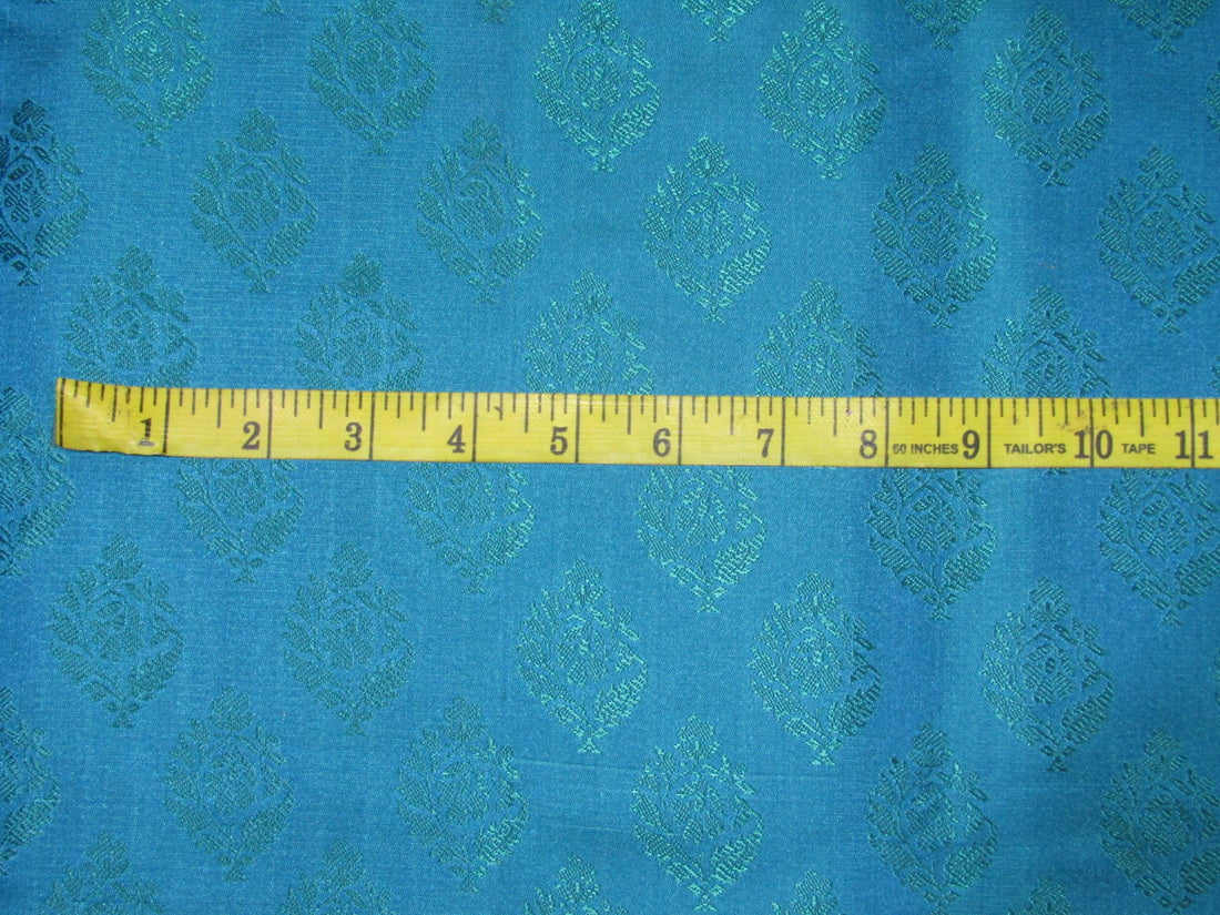 Brocade jacquard fabrickingfisher blue x green 44&quot;WIDE BRO674[1]