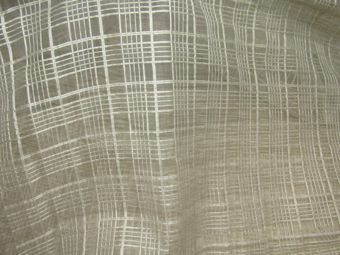 silk organza plaids fabric 44&quot;