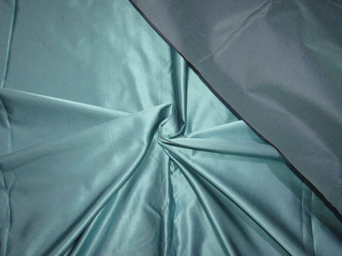 Turquoise Silk fabric by the yard - Natural silk - Pure Mulberry