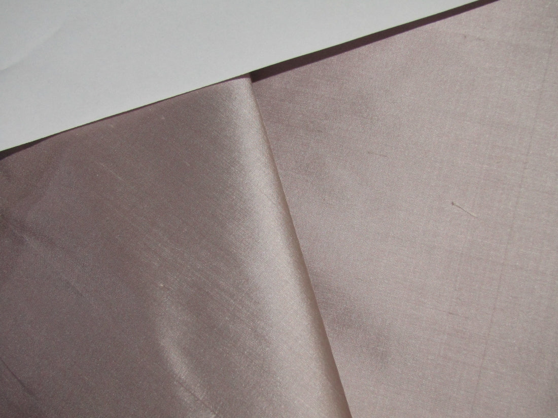 100% PURE SILK DUPIONI FABRIC LIGHT MAUVE COLOR 54" WIDE DUP383_ROLL