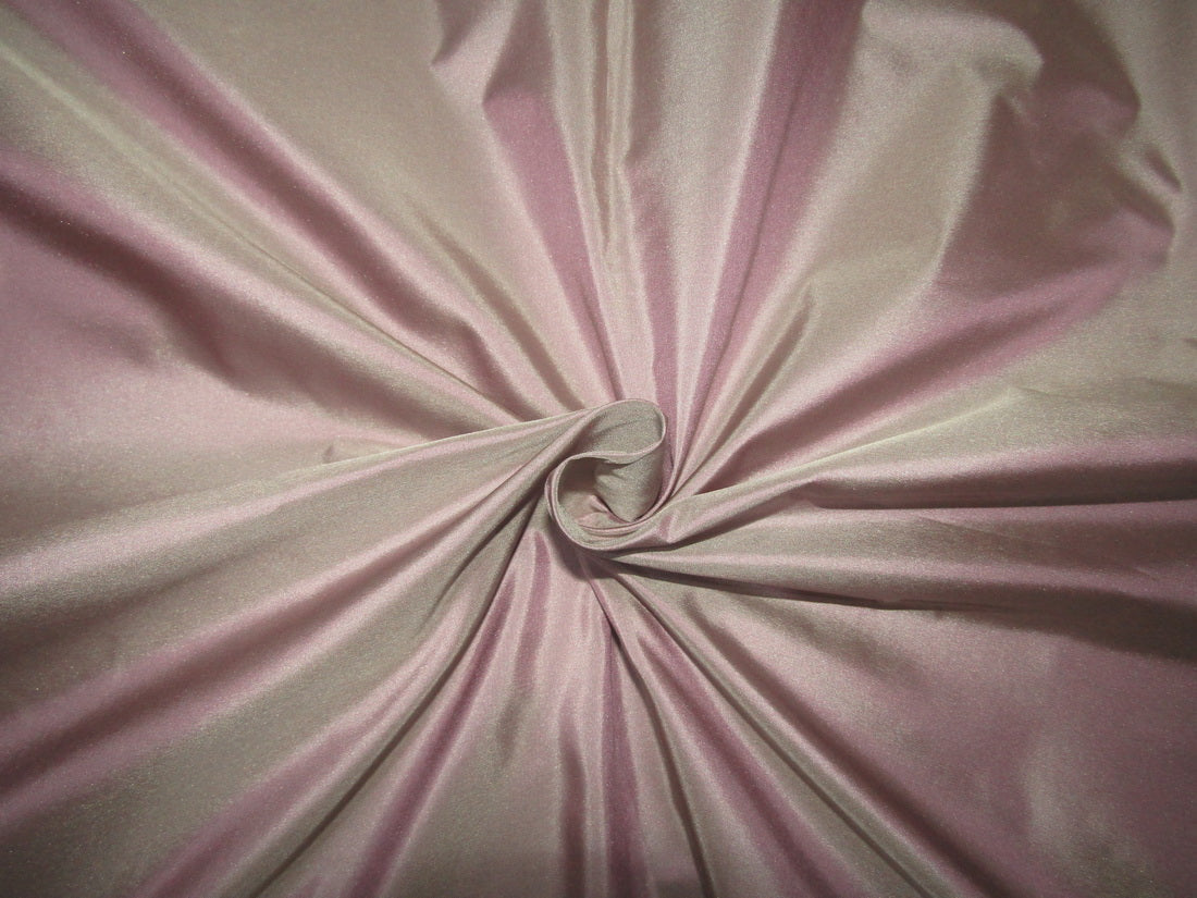 100% PURE SILK TAFFETA fabric 28 momme champagne x lavender =iridescent lavender colour 54&quot; wide TAF303[4]