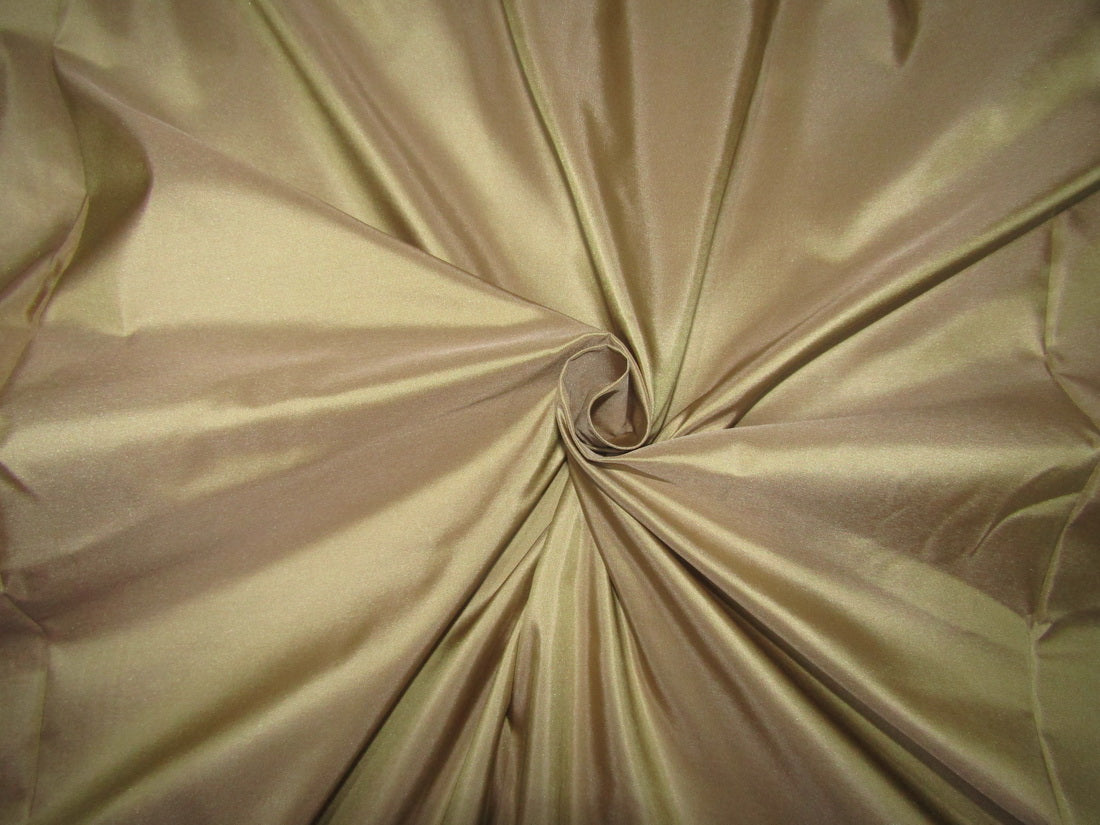 100% PURE SILK TAFFETA golden beige 31 momme TAF303[3] 54&quot; wide