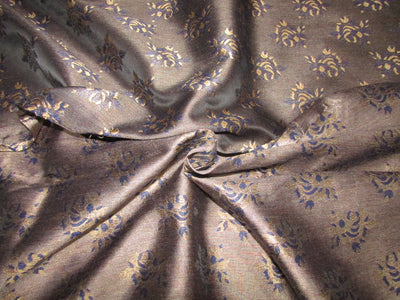 Brocade fabric golden brown x metallic gold 56&quot; wide REVERSABLE