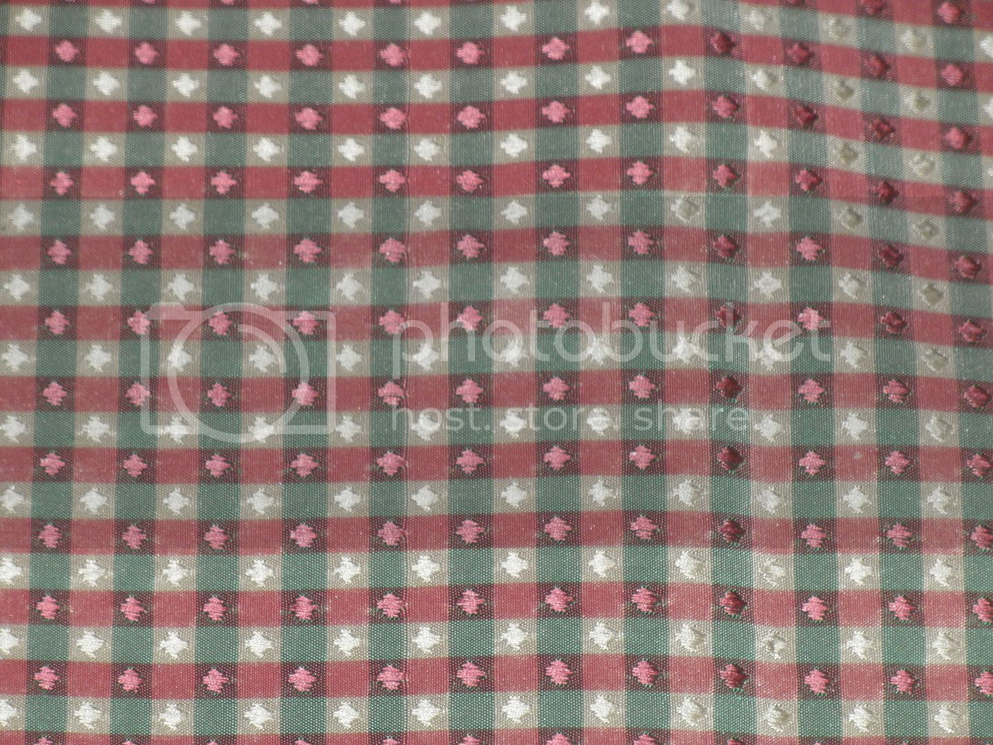 SILK TAFFETA FABRIC Pink,Mint &amp; Cream color plaids with jacquard TAFCJ4-54&quot; wide