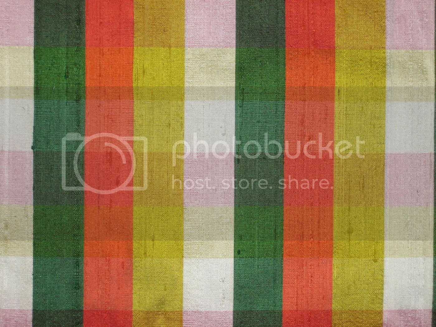 Silk Dupioni Multi color plaids Fabric