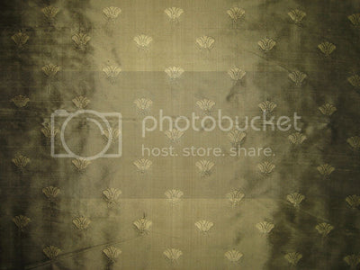 SILK Dupioni FABRIC Gold x Black shot color with Jacquard