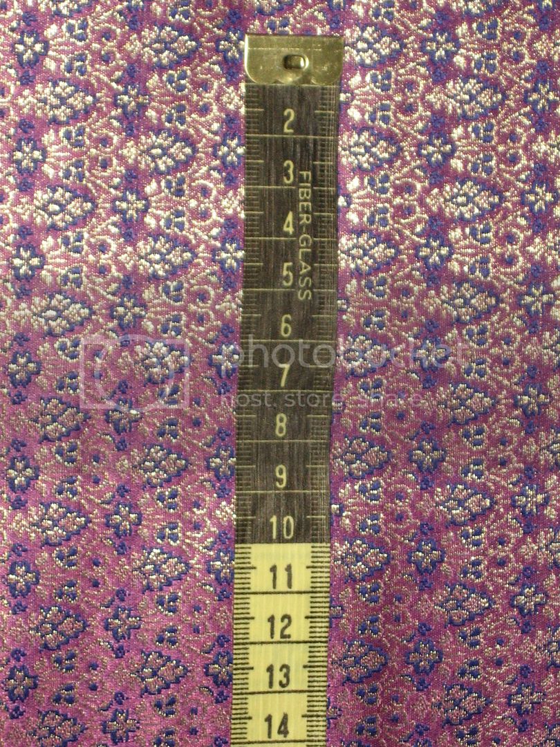 SILK BROCADE FABRIC Pink,Purple &amp; Gold colour 44" wide BRO177[3]