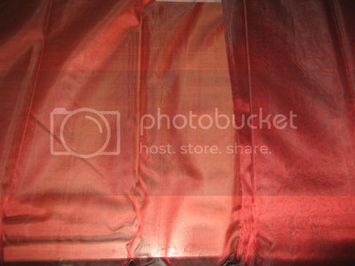 BLOOD RED SILK ORGANZA FABRIC 44&quot; WIDE