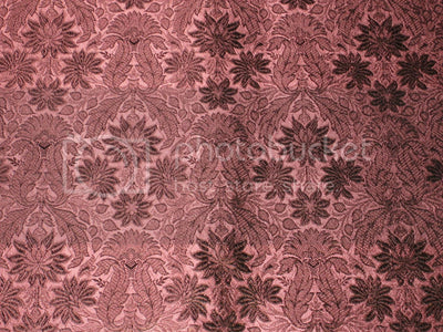 Silk Brocade fabric Rosette Pink,Black &amp; Metallic Gold Color 44" wide BRO186[2]