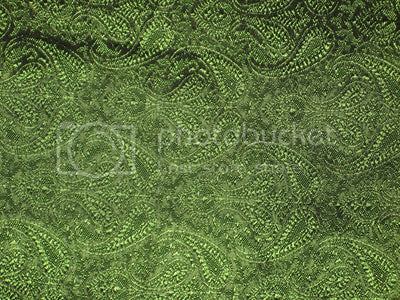 Spun Silk Brocade fabric Green &amp; Black Color 44" wide BRO187[1]