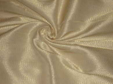 Silk Brocade~Ivory Gold Colour