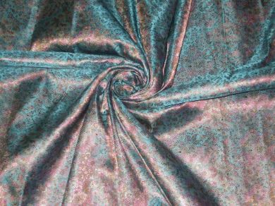 Silk Brocade~Width 44&quot; Pink Floral design