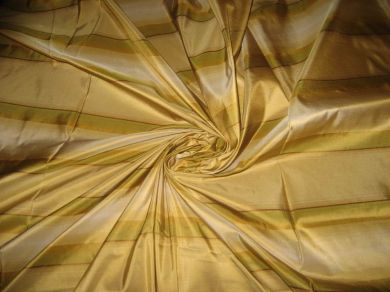 SILK TAFFETA FABRIC 54&quot; w multi colour gorgeous horizontal stripes