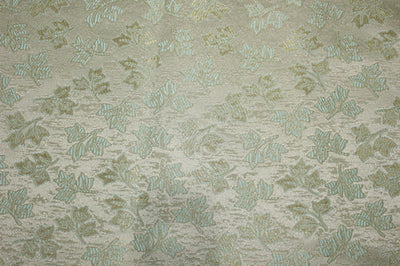 Brocade Fabric Pastel Green x Gold 56" wide BRO663[2]