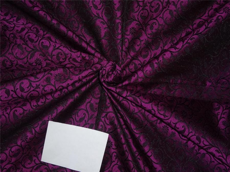 Brocade fabric Purple X Black Color 44" WIDE BRO531[3]