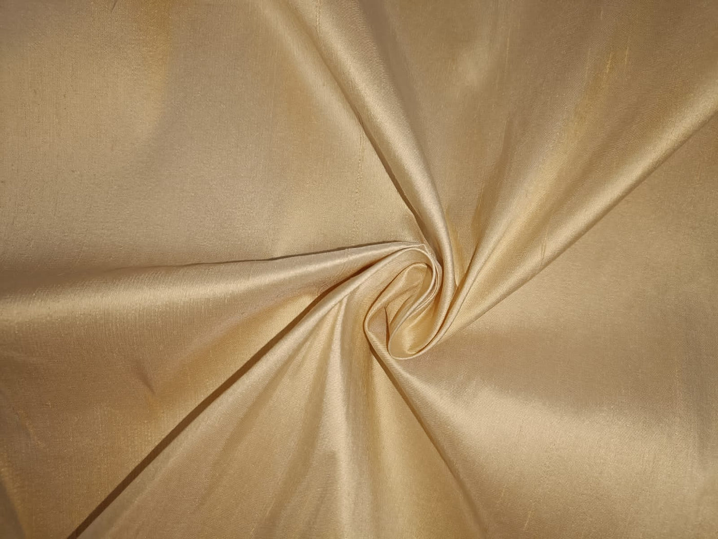 100% PURE SILK DUPIONI FABRIC CREAM COLOR 54&quot; WITH SLUBS*MM17[3]