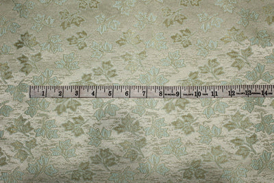 Brocade Fabric Pastel Green x Gold 56" wide BRO663[2]