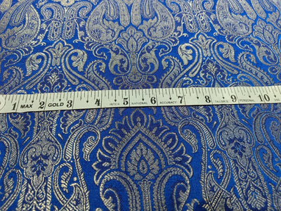 Silk Brocade fabric 44" wide BRO831 available in 8 colors [GREEN/ROSE PINK/RED/BISCUIT BEIGE/ EMRELED GREEN/PINK/ORANGE/ ELECTRIC BLUE]