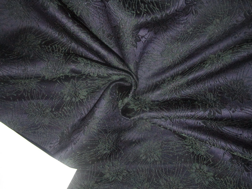 Navy blue organic cotton velours fabric. Solid dark blue fabric by 1/2 the  meter (50 cm).