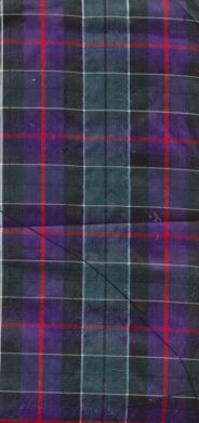 silk dupioni 54&quot;new scottish plaid DUPC13