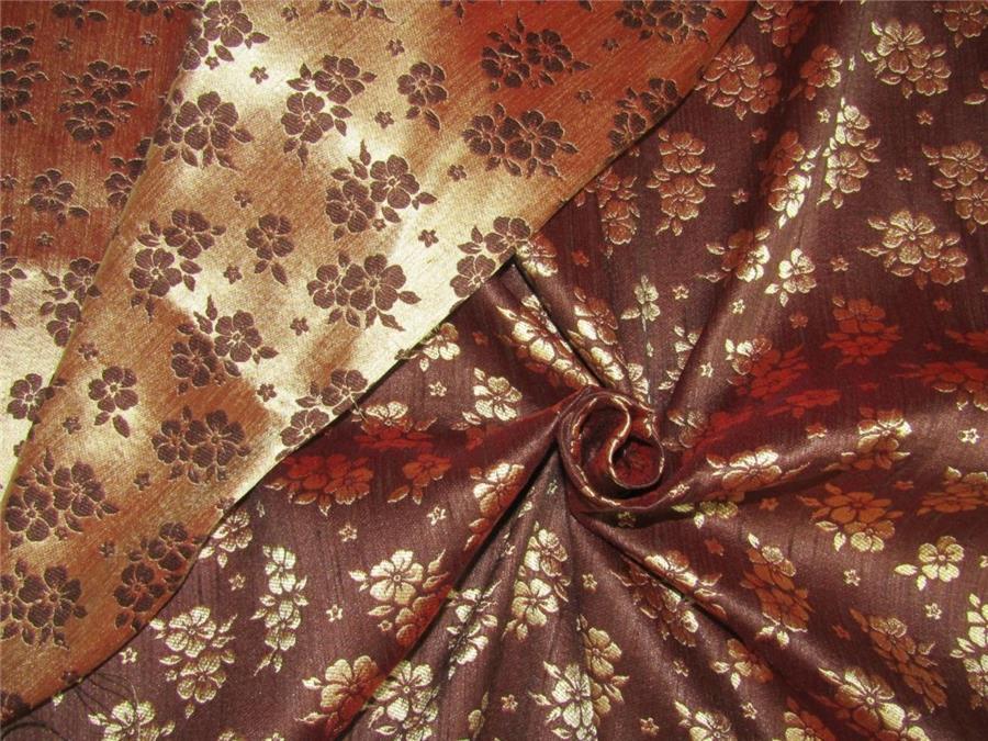 Reversible Brocade fabric iridescent brown x gold color 56&quot;wide