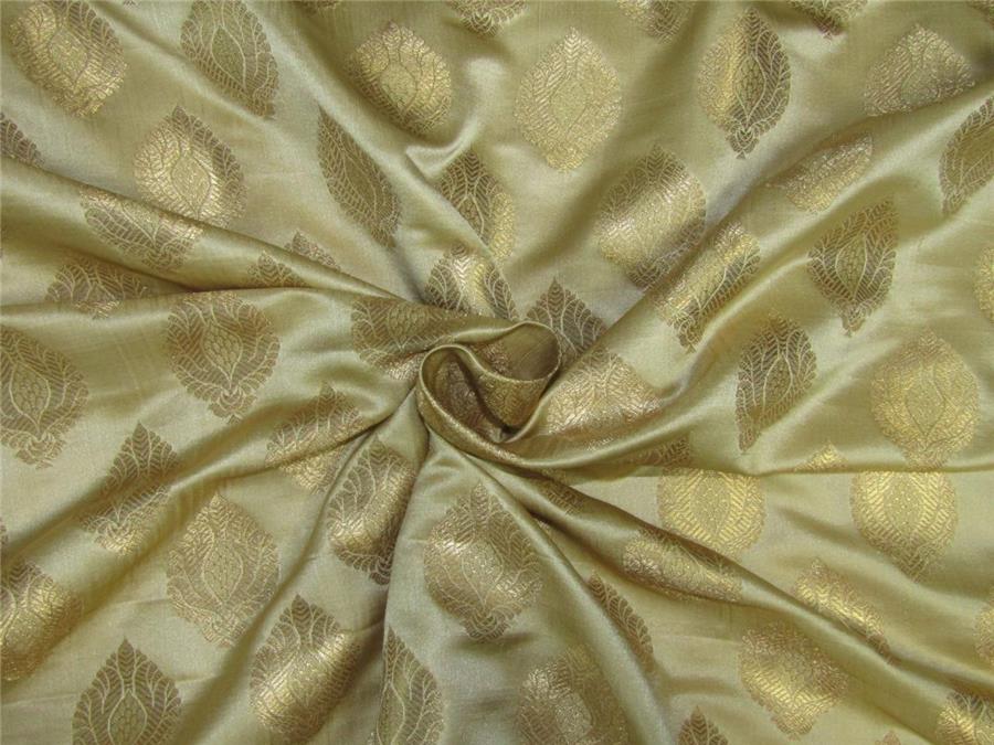 Brocade fabric gold x metallic gold color 44&quot; wide