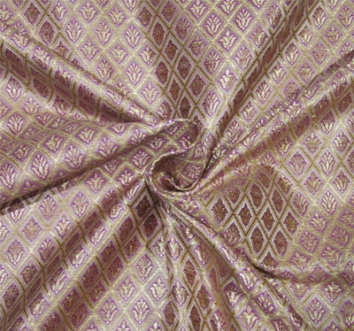 Brocade Fabric lavender x gold Color 44&quot;wide